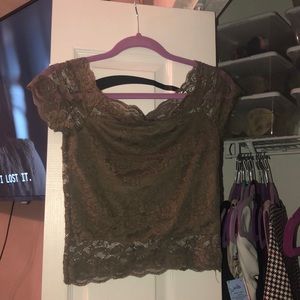 Lace crop top